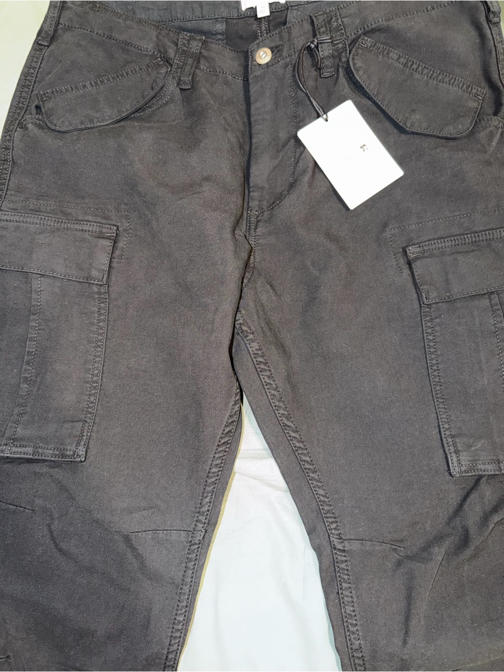 Joe's Jeans Black Cargo Pants with Utility Pockets